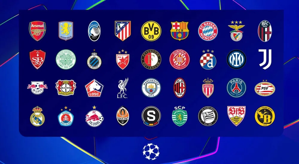 UEFA Champion League quy tụ các đội bóng lớn châu Âu